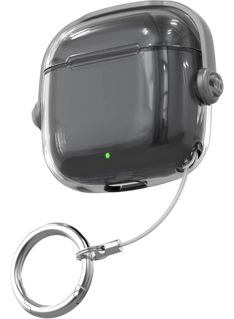 Fekra Clear Soft Case For Freebuds SE 3 / SE 2 With Lanyard Clasp Creative Headphone Locking Earphone Charging Box Cover For Freebuds Se3/ se2 (Clear Black) - Image 1